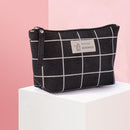 Portable Cosmetic Bag Canvas Printed Money Pouch Women Makeup Wash Storage Ba