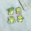Funny Brooch Metal Animal Brooch Cute Frog Enamel Pins Lapel Pins Cute Badge