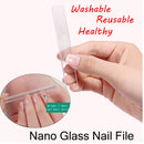 1x Glass Nail File Nano Polished Nail Sanding Grinding Shiner Nail Art Tool Hot