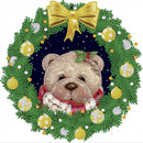 Xmas Cartoon Bear Diamond Painting Kits Partial Special Shaped Drill (KA446)
