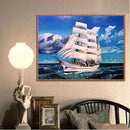 5D DIY Full Drill Diamond Painting Ocean Ship Cross Stitch Embroidery Kits Newly