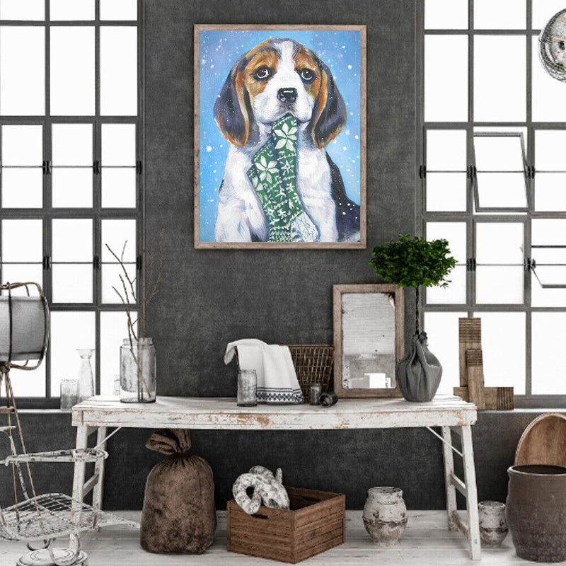 5D DIY Diamond Painting Animal Dog Full Square Drill Wall Mosaic Picture Art Set