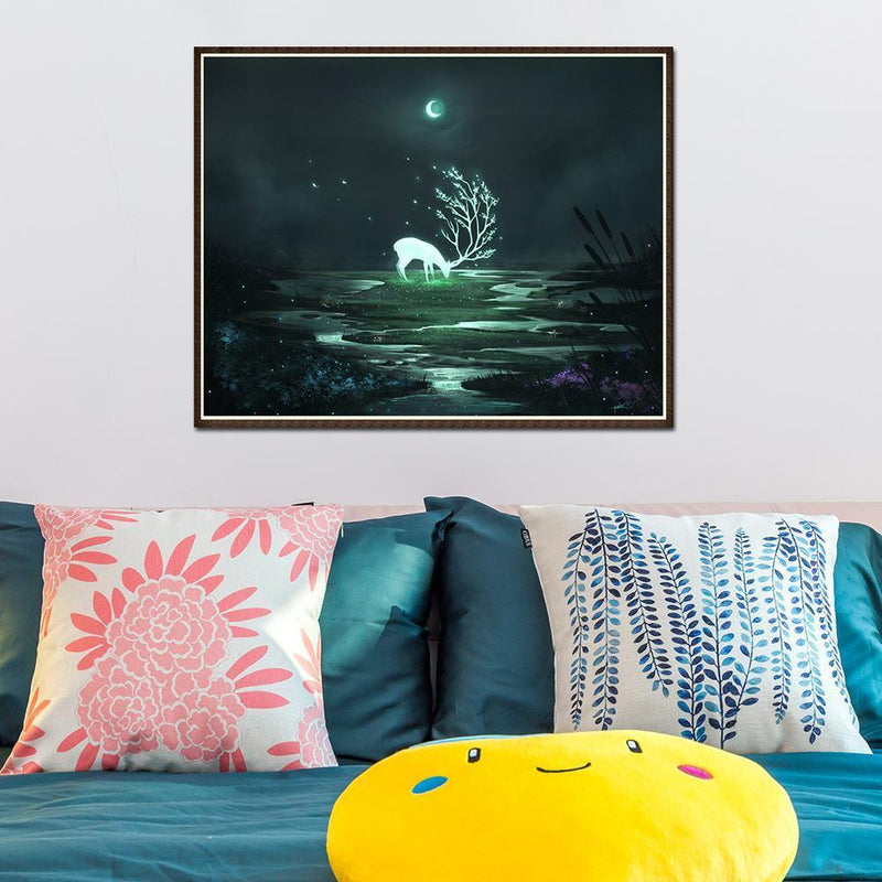 DIY Lighting Deer Full Drill 5D Diamond Painting Embroidery Cross Stitch