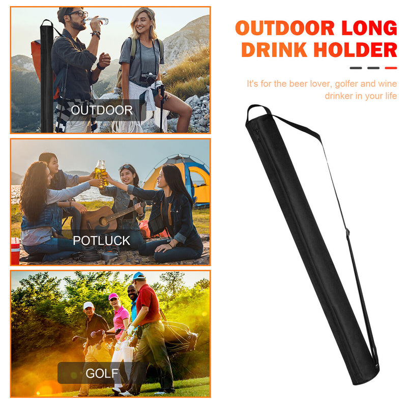 Golf Cooler Bag - Cooler Sleeve Beer Sling for Cans Insulated Golf Beverage
