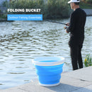 Foldable Bucket with Handle-Silicone Outdoor Portable Fishing Bucket (5L) Newly
