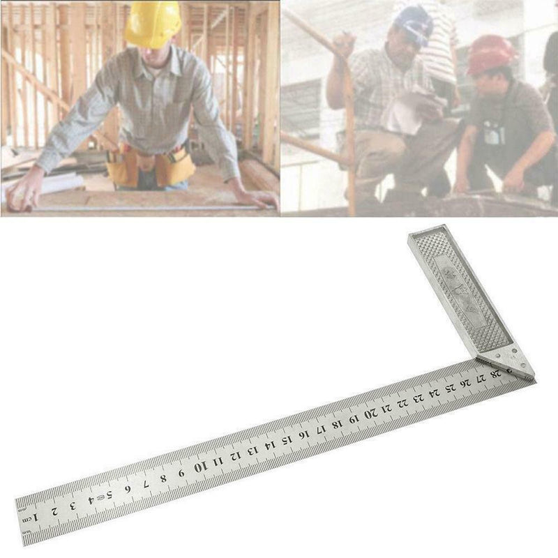 Steel L-Square Angle Ruler 90° Ruler For Woodworking Top Carpenter Tool R2O6