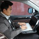 Car Steering Wheel Desk Tray ABS Plastic Laptop Tablet Eating Desk (Black) Newly