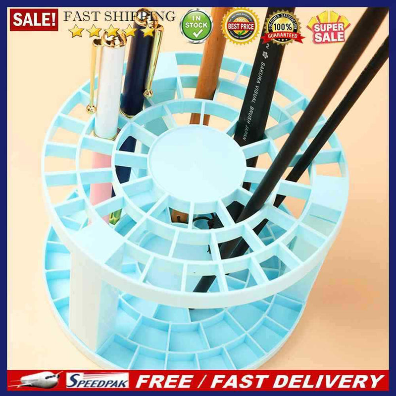 Eyebrow Pencil Holder Multipurpose Desk Cosmetic Storage Large Capacity Plast