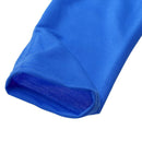 Long Sleeve Women Fleece Hoodies Irregular Loose Solid Color (Blue)(4XL)