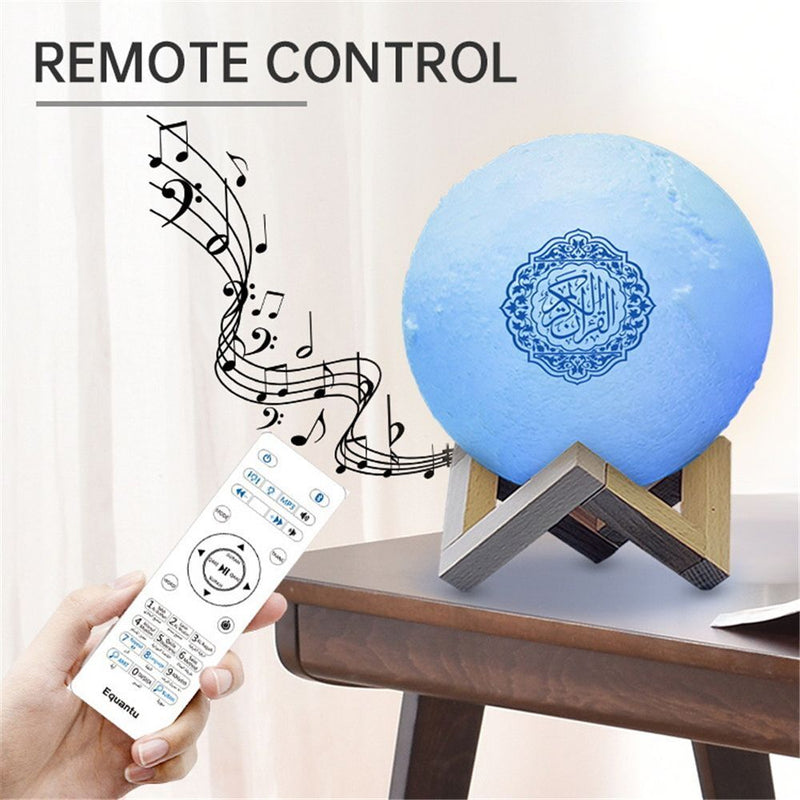 Wireless Night Light Home Prayer Lamp Moon Speaker Light Quran Eid al-Fitr