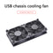 Wireless Router Dual Cooling Fan TV Set-Top Box Quiet Heat Dissipation Cooler