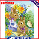 Spring Rabbit 5D DIY Full Round Diamond Painting Mosaic Canvas Cute Picture Gift