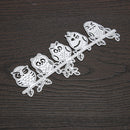 Cute Owl Punching Molds Stencil Scrapbooking Album Photo Paper Models Card