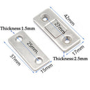 Hidden Magnetic Door Lock Stainless Steel Stealth Magnetism Strong Suction