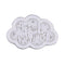 Happy Birthday Cloud Silicone Fondant Cake Decor Mold L0Y9 Moul S2Q2 X5C8 K7N7