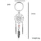 Wind Chimes Pink Green Feather Dream Catcher Keychain Buckle Pendant Keyring