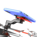 Motorcycle Handlebar Stem Support Rack Bike Scooter Phone Holder with Patches