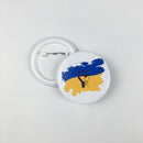 Ukraine Ukrainian Map Flag Symbol Round 13 Styles Clothes Pins(A)