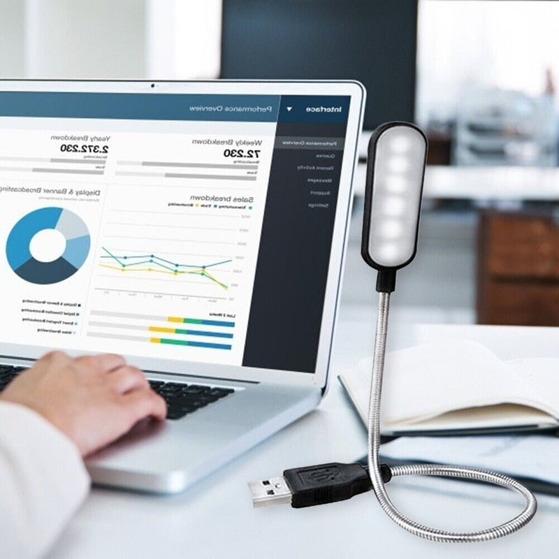 Students USB Power LED Book Lights Desk Reading Lamp for Bedroom Study Room