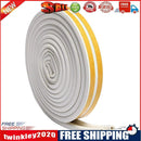 6m Self Adhesive Rubber Seal Strip Soundproof for Door Window (White D-Typ)
