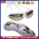 Swimming Goggles Electroplate Waterproof Swim Glasses with Earplugs Nose Clip