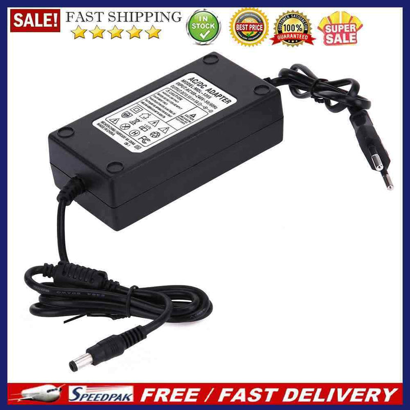 13.5V 5A AC to DC Power Adapter Dual Cable Converter Universal 5.5x2.1-2.5m