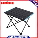 Aluminum Alloy Portable BBQ Desk Folding Table for Outdoor Folding Hiking Picnic