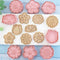 8PCS Flowers Cookie Mold Set Biscuit Cutters Baking Molds Press Stamp X8D3