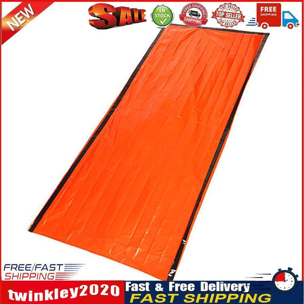 Waterproof Outdoor Emergency Blanket Survival Thermal Sleeping Bags Orange Newly