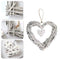 Wicker Heart Wreath Shabby Wall Hanging Wedding Birthday I1A9 Decor Party A4A5