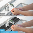 Silicone Kitchen Faucet Absorbent Mat Sink Water Splash Odor Guard (Black) Newly