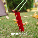 Snow & Sand Tent Stakes Pegs - Rustproof Aluminum U-Shaped Tent Pegs (Red) Newly