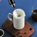 USB Electric Milk Frother 3 Whisk Coffee Foamer Handheld Egg Mixer (Black) Newly