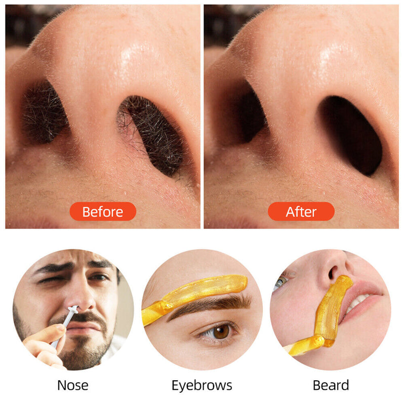 50g Nose Wax Kit Women Men Nasal Hairs Trimmer Remover Safe Nose Waxing Sticks