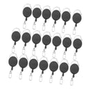 20 pcs Einziehbar Schlüsselanhänger Schlüsselrolle Schlüsselhalter mit 60cm