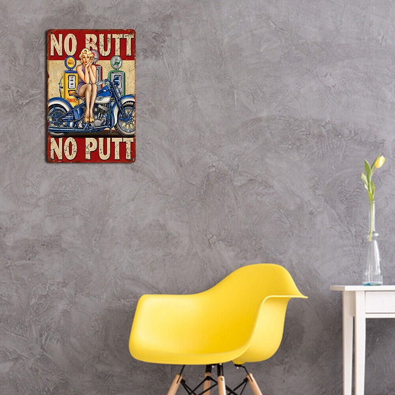 Metal Signs Sexy Girl Iron Painting Metal Wall Art Plaque Poster 20x30cm