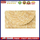 Wheat Straw Woven Clutch Handmade Lady Wallet Casual Purse Bag Envelope Handbags