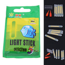 25pcs/5packs Fishing Lightweight Sticks Multi-Color Float Bar Light Fluorescent Light