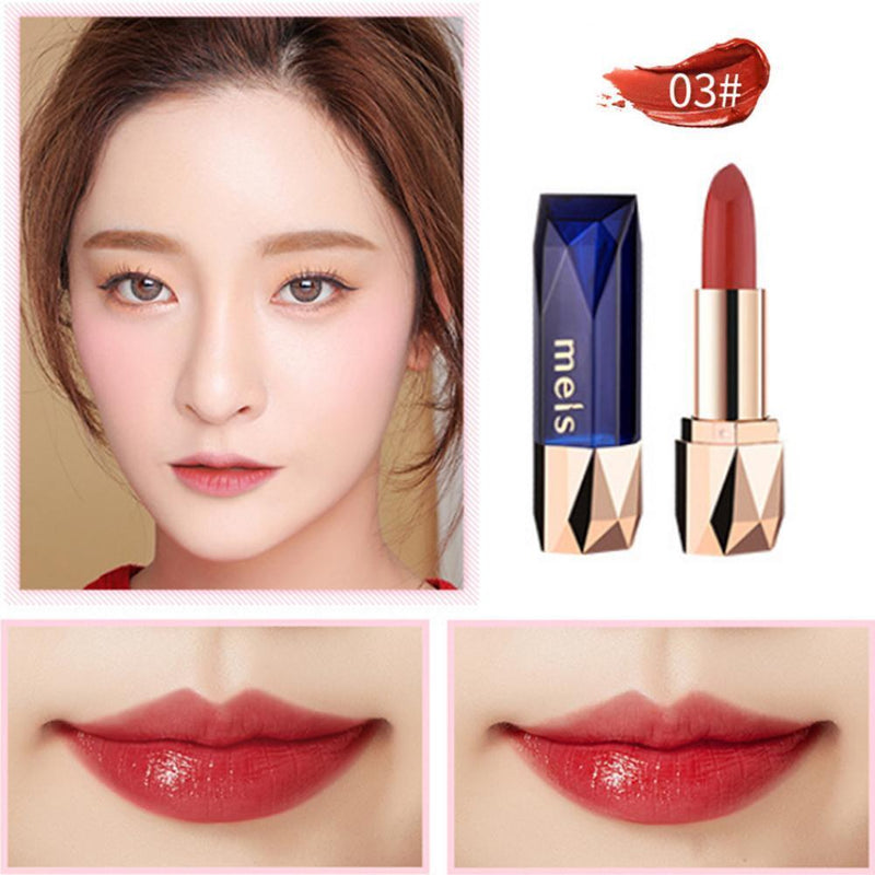 MEIS 6 Colors Lipstick Waterproof Moisturizing Lasting Lip Gloss Makeup (3