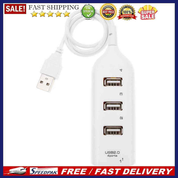 USB Hub 5Mbps High Speed Multi USB 2.0 Adapter Expander 4 Port Computer Splitter