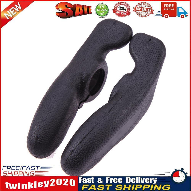 Black 2Pcs Outdoor Mountain Bicycle Cycling Handle Bar End Security Grips Newly