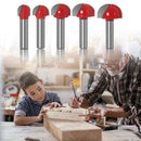 5pcs Ball Nose End Mill 8mm Shank Solid Steel Milling Router Bit for Woodworking