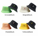 Beach Sunscreen Summer Sun Hat Double-sided Bucket Cap Wide Brim Fisherman Hat