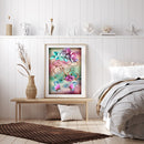 LOVE Flower Oil Paint By Numbers Kit DIY Acrylic Painting on Canvas Framele