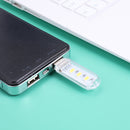 Mini Portable USB Book Light Bright Reading Lamp for PC (2pcs Yellow 3LED) Newly