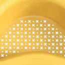 Sink Strainer Basket Triangular Hanging Filter Sink Storage Shelf (Yellow)