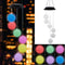 Colour Changing Hanging Wind Chimes Solar Powered LED Garden Ball Outdoor A7V1