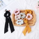 Rubber Bands Tiara Rope Scrunchie Ponytail Holder Hair Bands Bow Streamers