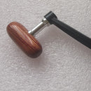 Foldable Spinning Reel Handle Metal Fishing Wheel Rocking Arms Wooden Grip Kn