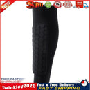 Outdoor Football Shin Guard Pads Honeycomb Calf Protective Gear (Black M) Newly